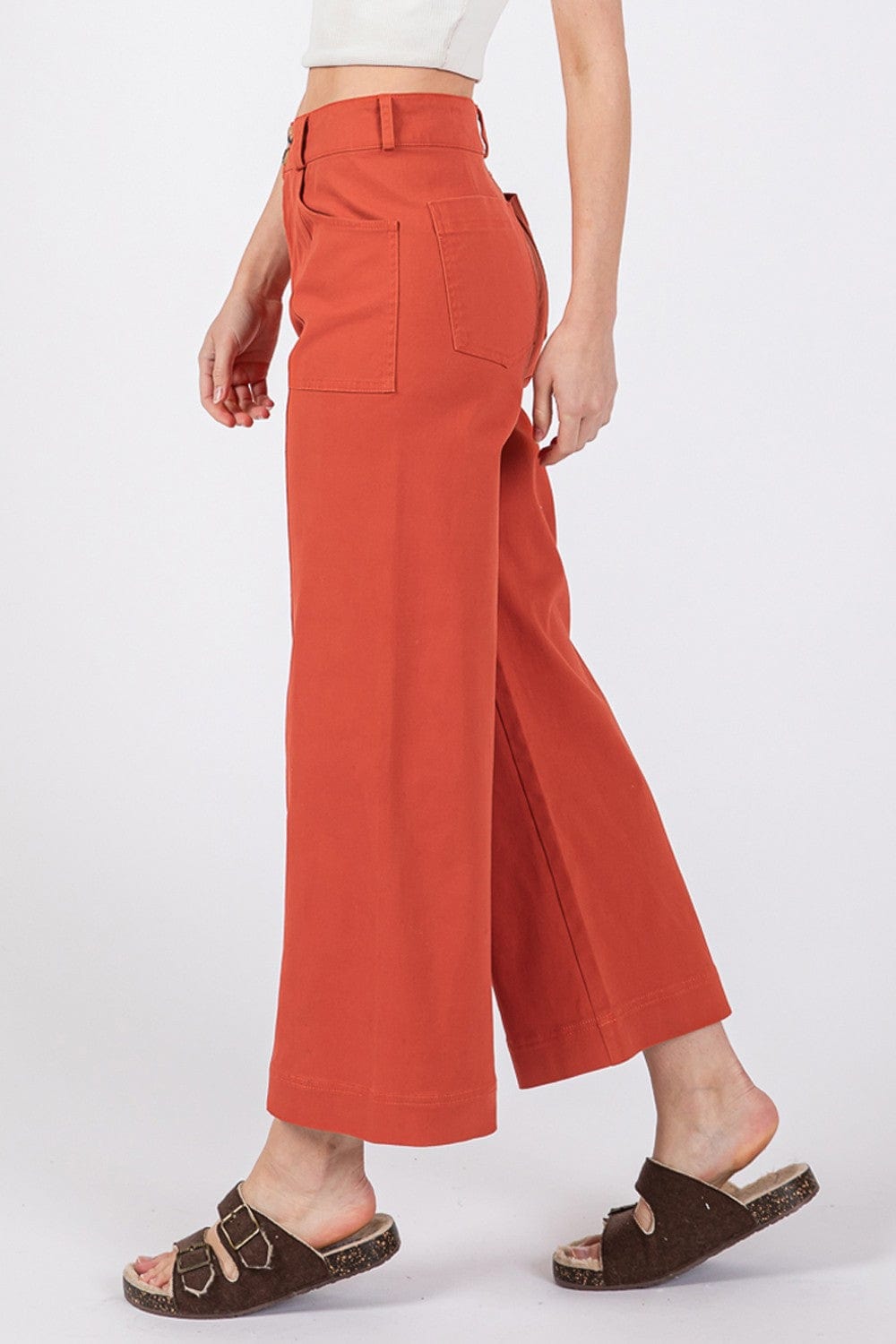 Sienna SAGE + FIG Wide Leg Cropped Pants