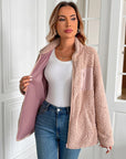 Ivy Lane Zip Up Long Sleeve Fuzzy Jacket