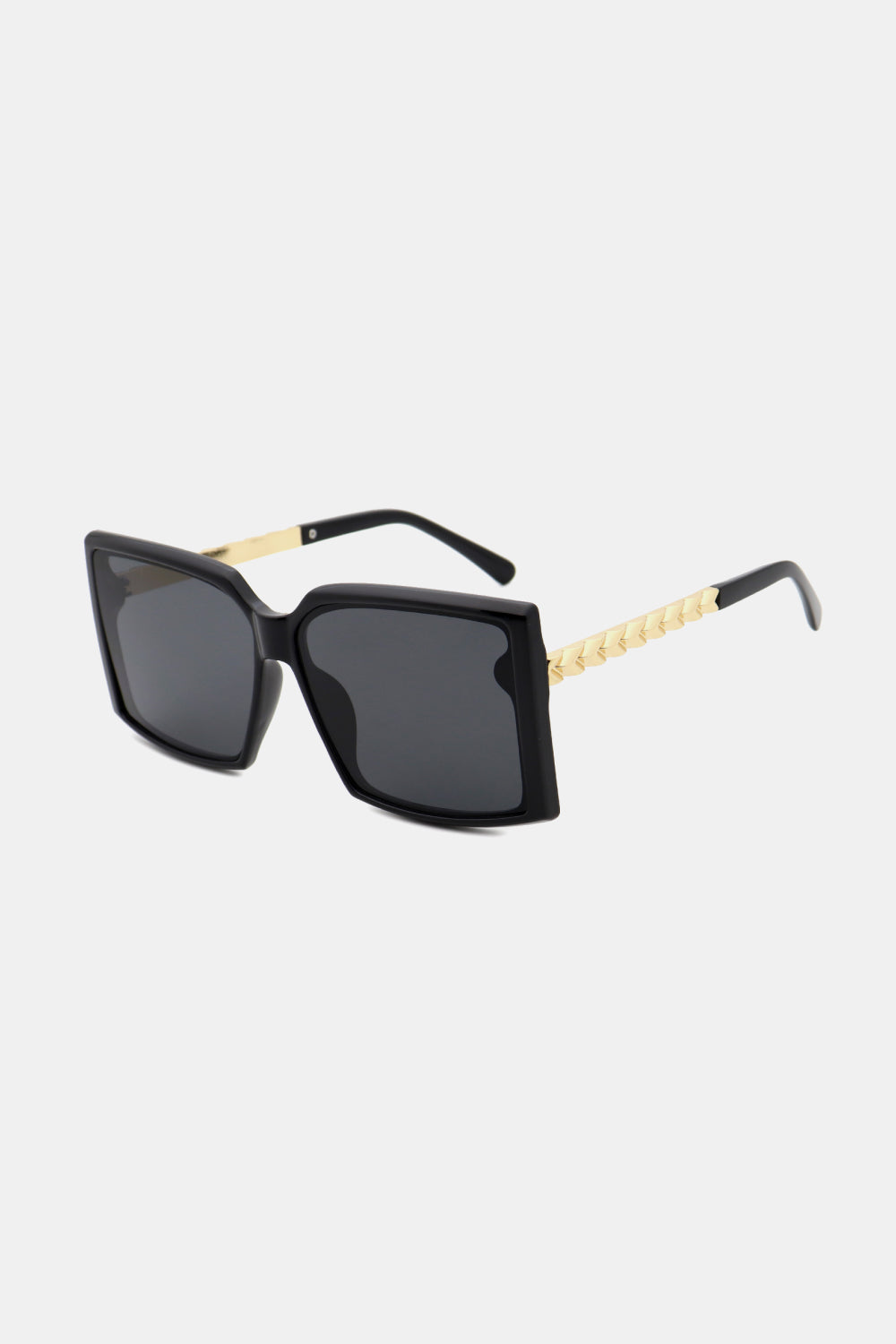 White Smoke Polycarbonate Frame Square Sunglasses Sentient Beauty Fashions *Accessories