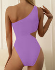 Sienna Cutout One Shoulder One-Piece Swimwear Sentient Beauty Fashions Apparel & Accessories