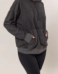 HYFVE Brushed Long Sleeve Hoodie with Kangaroo Pocket