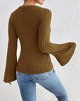 Honey Round Neck Flare Sleeve T-Shirt