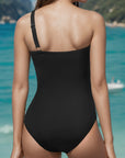 Cutout One Shoulder One-Piece Swimwear