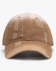 Beige Adjustable Cotton Baseball Hat