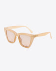 White Smoke UV400 Polycarbonate Frame Sunglasses Sentient Beauty Fashions Apparel & Accessories