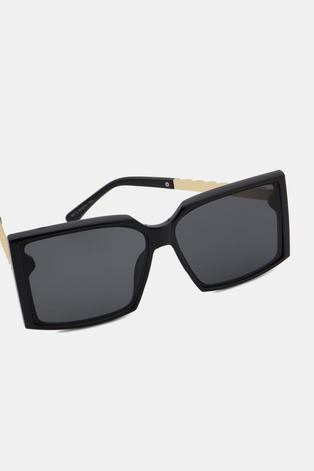 Dark Slate Gray Polycarbonate Frame Square Sunglasses Sentient Beauty Fashions *Accessories