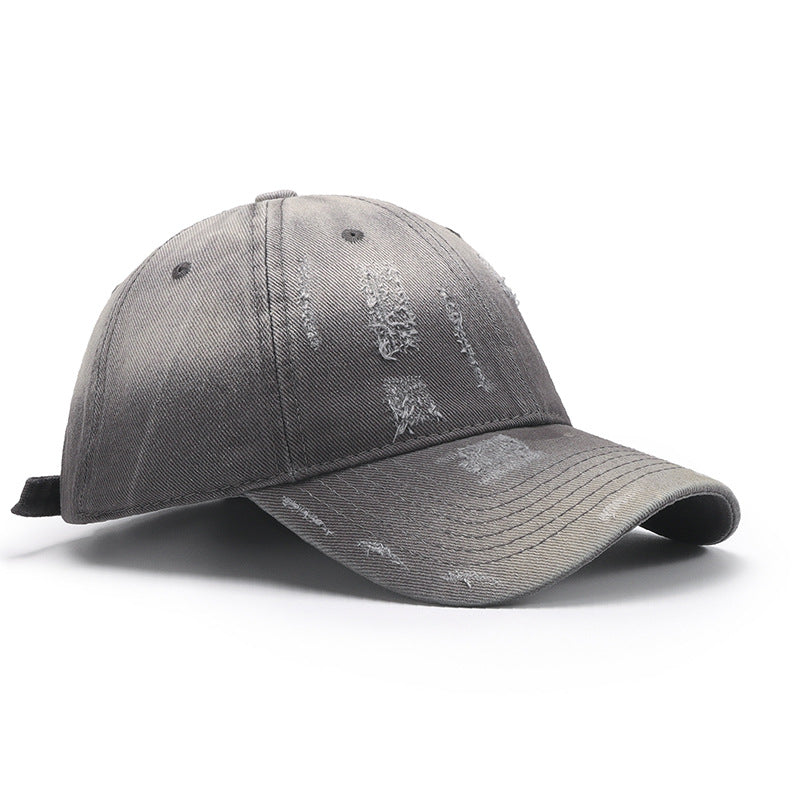 Dim Gray Adjustable Cotton Baseball Hat Sentient Beauty Fashions Apaparel & Accessories