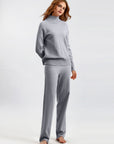 Basic Bae Turtleneck Raglan Sleeve Top and Pants Sweater Set