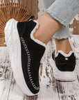 Thermal Suede Platform Slip-On Boots