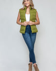 Snobbish Zip Up Turtleneck Vest with Pockets