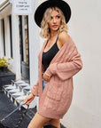 Cable-Knit Long Sleeve Cardigan