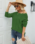 Round Neck Drop Shoulder Sweater