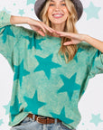 SAGE + FIG Mineral Wash Star Pattern T-Shirt