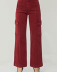 RISEN Full Size High Rise Wide Leg Cargo Jeans