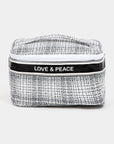 Fame Love & Peace Striped Handle Bag