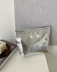 Dark Gray PU Leather Clutch with Zip Sentient Beauty Fashions *Accessories