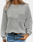 Mandy Round Neck Long Sleeve T-Shirt