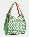 Nicole Lee USA Contrast Polka Dot Handbag