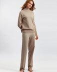 Basic Bae Turtleneck Raglan Sleeve Top and Pants Sweater Set