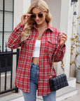 Mandy Plaid Button Up Long Sleeve Shirt