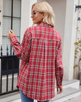 Mandy Plaid Button Up Long Sleeve Shirt