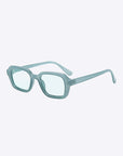 White Smoke Rectangle Full Rim Sunglasses