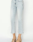 RISEN Full Size Mid Rise Cropped Flare Jeans