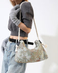 Lavender Printed Small Crossbody Bag Sentient Beauty Fashions Bag