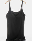 Dark Slate Gray Scoop Neck Adjustable Strap Cami