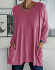 Full Size Round Neck Long Sleeve T-Shirt