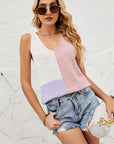 Color Block Knit Tank