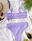 Thistle Scoop Neck Spaghetti Strap Two-Piece Swim Set Sentient Beauty Fashions Apparel & Accessories