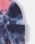 Tie-Dye Cuffed Rib-Knit Beanie Hat