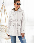 Ivy Lane Full Size Hooded Jacket with Detachable Liner (Three-Way Wear)