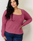 Basic Bae Full Size Ribbed Long Sleeve T-Shirt