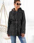 Ivy Lane Full Size Hooded Jacket with Detachable Liner (Three-Way Wear)