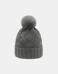 Roll Rim Cable-Knit Hat