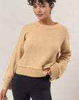 HYFVE Round Neck Dropped Shoulder Ribbed Sweater