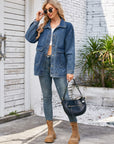 Button Up Long Sleeve Denim Jacket