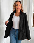 Ivy Lane Zip Up Long Sleeve Fuzzy Jacket