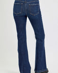 RISEN Full Size High Rise Flare Jeans with Pockets