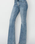 Light Gray RISEN Full Size Mid Rise Bootcut Jeans