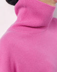 Basic Bae Turtleneck Long Sleeve Dropped Shoulder Sweater