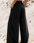 Drawstring Wide Leg Jeans