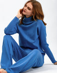 Basic Bae Turtleneck Raglan Sleeve Top and Pants Sweater Set