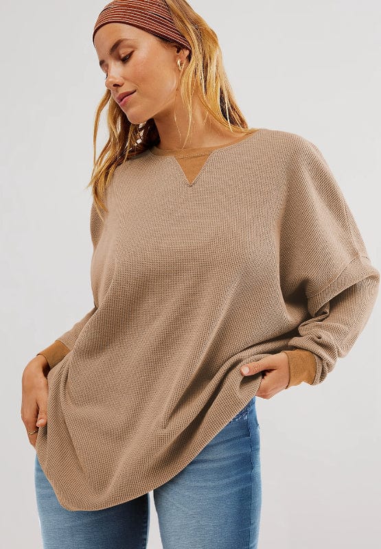 Round Neck Long Sleeve Sweatshirt