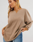 Round Neck Long Sleeve Sweatshirt