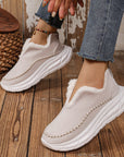 Thermal Suede Platform Slip-On Boots