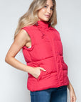 Snobbish Snap and Zip Closure Hooded Vest