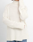 Turtle Neck Raglan Sleeve Sweater